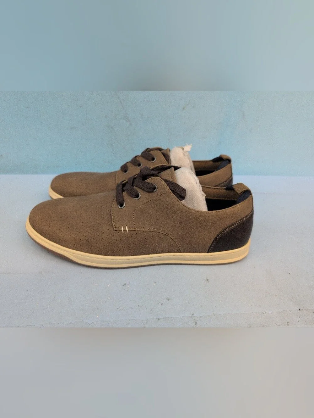Hawker Rye Men's Lace Up Derby Oxford Shoes Size US 10.5 Brown